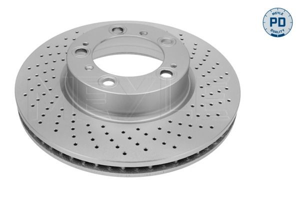 483 521 0003/PD MEYLE Brake rotors PORSCHE Front Axle Right, 318x28mm, 5x130, Perforated, Vented, Zink flake coated, High-carbon