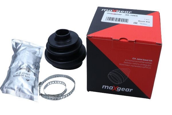MAXGEAR 49-1065 CV Joint Gaiter transmission sided, Front Axle, Rubber