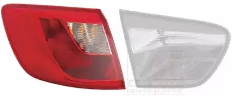 VAN WEZEL Left, Outer section, without bulb holder Tail light 4923931 buy