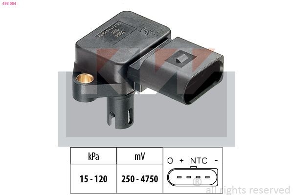 FACET 10.3084 KW 493084 Intake manifold pressure sensor 036 998 041 1
