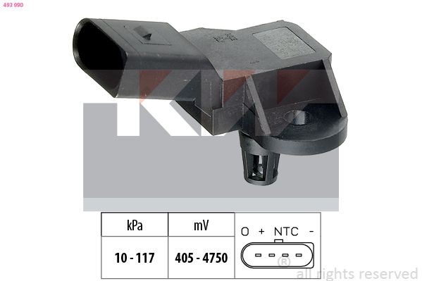 Skoda KAROQ Air Pressure Sensor, height adaptation KW 493 090 cheap
