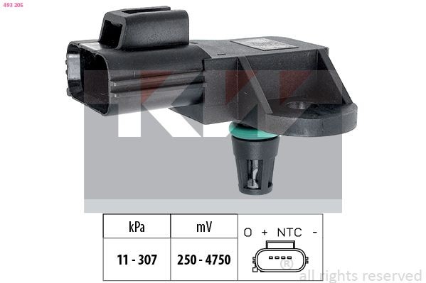 Capteur Pression de suralimentation Boxer III/Jumper III 2.2 HDi  PEUGEOT-9675379580 - Boucherit AUTO