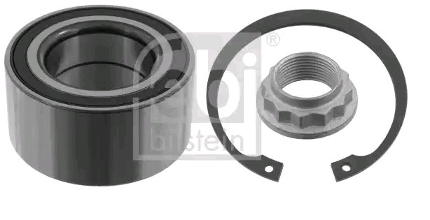 FEBI BILSTEIN Rear Axle, with axle nut, with integrated magnetic sensor ring, with retaining ring, with ABS sensor ring, 75 mm, Angular Ball Bearing Inner Diameter: 42mm Wheel hub bearing 49703 buy