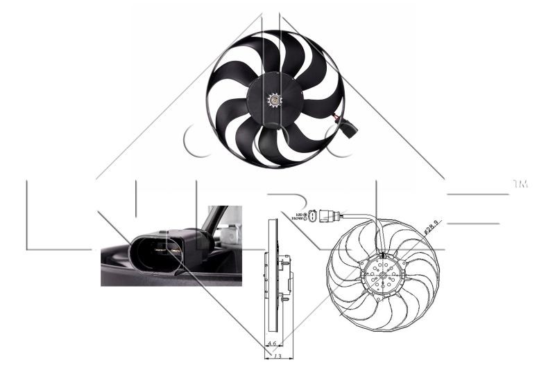 49826 Fan Wheel, engine cooling NRF 49826 review and test