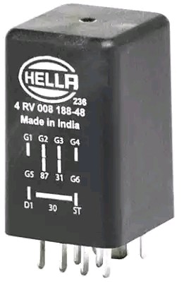 HELLA 4RV 008 188-481 Volkswagen CADDY 2007 Control unit glow plug system