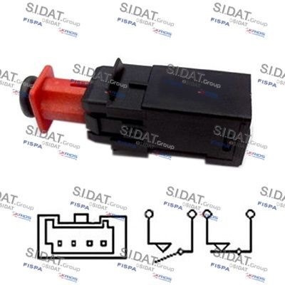 SIDAT 5.140080 Brake Light Switch 13178792
