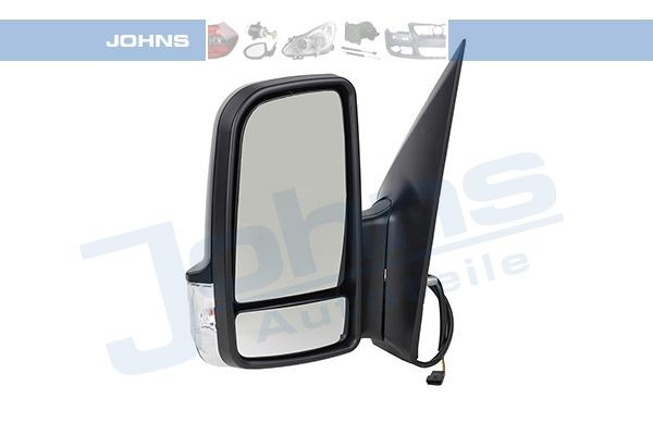 JOHNS Left, black, Short mirror arm, Convex, with wide angle mirror, for manual mirror adjustment Side mirror 50 64 37-15 buy
