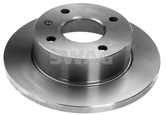 SWAG 50 90 5667 Brake disc Front Axle, 239x13mm, 4, solid, Coated
