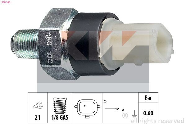 FACET 7.0180 KW 1/8 GAS, 1 bar, Made in Italy - OE Equivalent Oil Pressure Switch 500 180 buy