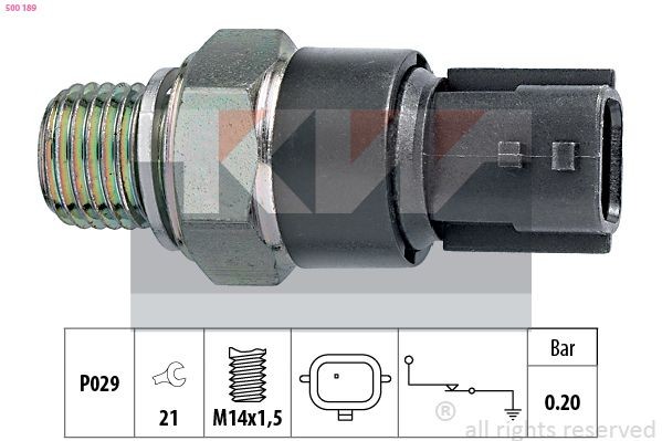 Oil pressure sending unit KW M14x1,5, Made in Italy - OE Equivalent - 500 189