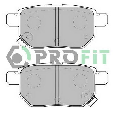 PROFIT Rear Axle, with acoustic wear warning Height: 42,2mm, Thickness: 14,3mm Brake pads 5000-2013 buy