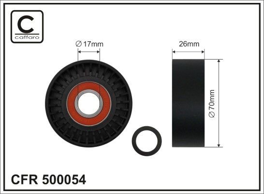 Great value for money - CAFFARO Tensioner pulley 500054