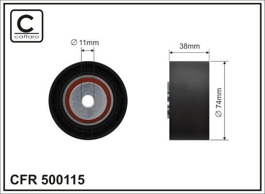 CAFFARO 500115 Umlenk- / Führungsrolle, Keilrippenriemen für SCANIA P,G,R,T - series LKW in Original Qualität