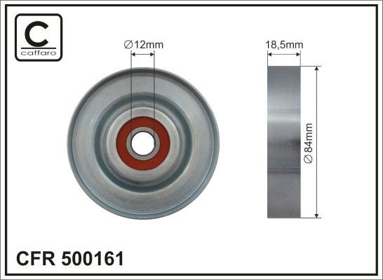 CAFFARO Ø: 84mm, Width: 19mm Tensioner pulley, v-ribbed belt 500161 buy