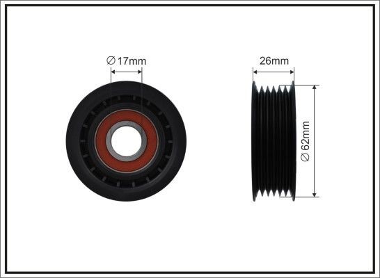 Great value for money - CAFFARO Tensioner pulley 500173