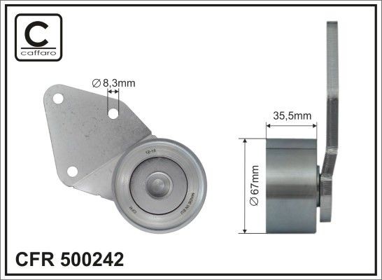 CAFFARO 500242 Timing belt kit 4741535
