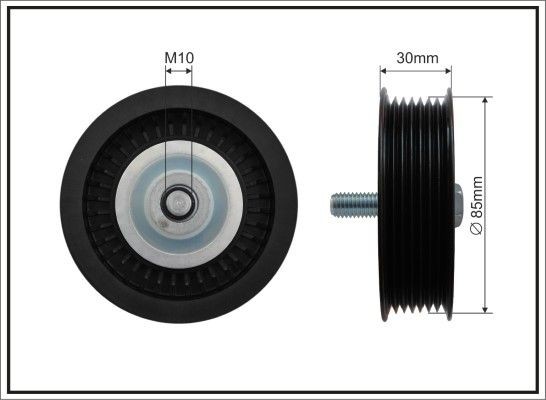 CAFFARO Ø: 85mm Deflection / Guide Pulley, v-ribbed belt 500335 buy