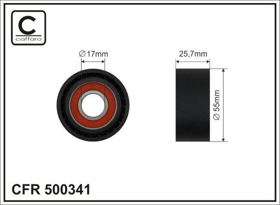 BMW 1 Series Tensioner pulley, v-ribbed belt 9824967 CAFFARO 500341 online buy
