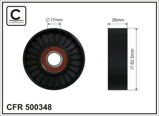 CAFFARO 500348 Tensioner pulley KIA experience and price