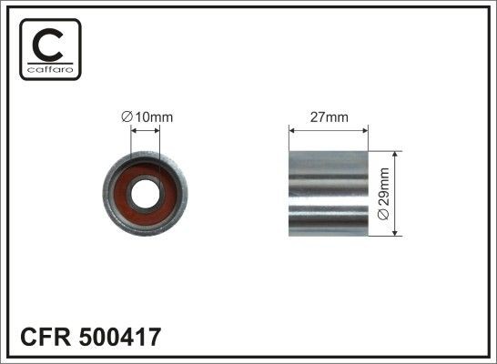 CAFFARO 500417 Deflection / guide pulley, v-ribbed belt Audi A6 C5 Saloon 1.8 T 150 hp Petrol 2005 price