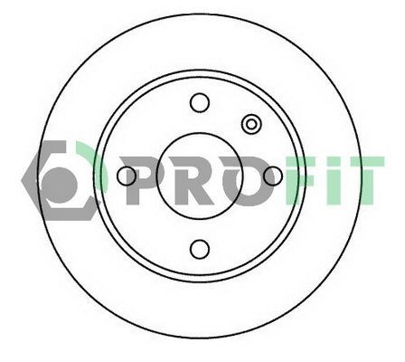 PROFIT Front Axle, 240x24mm, 4, internally vented Ø: 240mm, Num. of holes: 4, Brake Disc Thickness: 24mm Brake rotor 5010-0183 buy