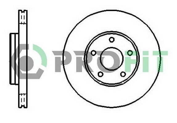 PROFIT 5010-1222 Brake disc AV61-1125-BA