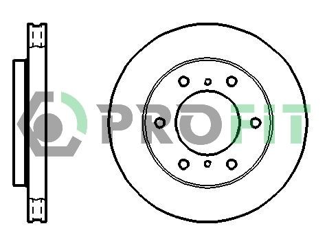 PROFIT 5010-1384 Brake disc MR407289