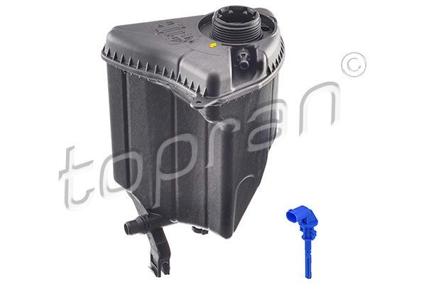 502 876 TOPRAN Coolant expansion tank BMW without cap, with sensor