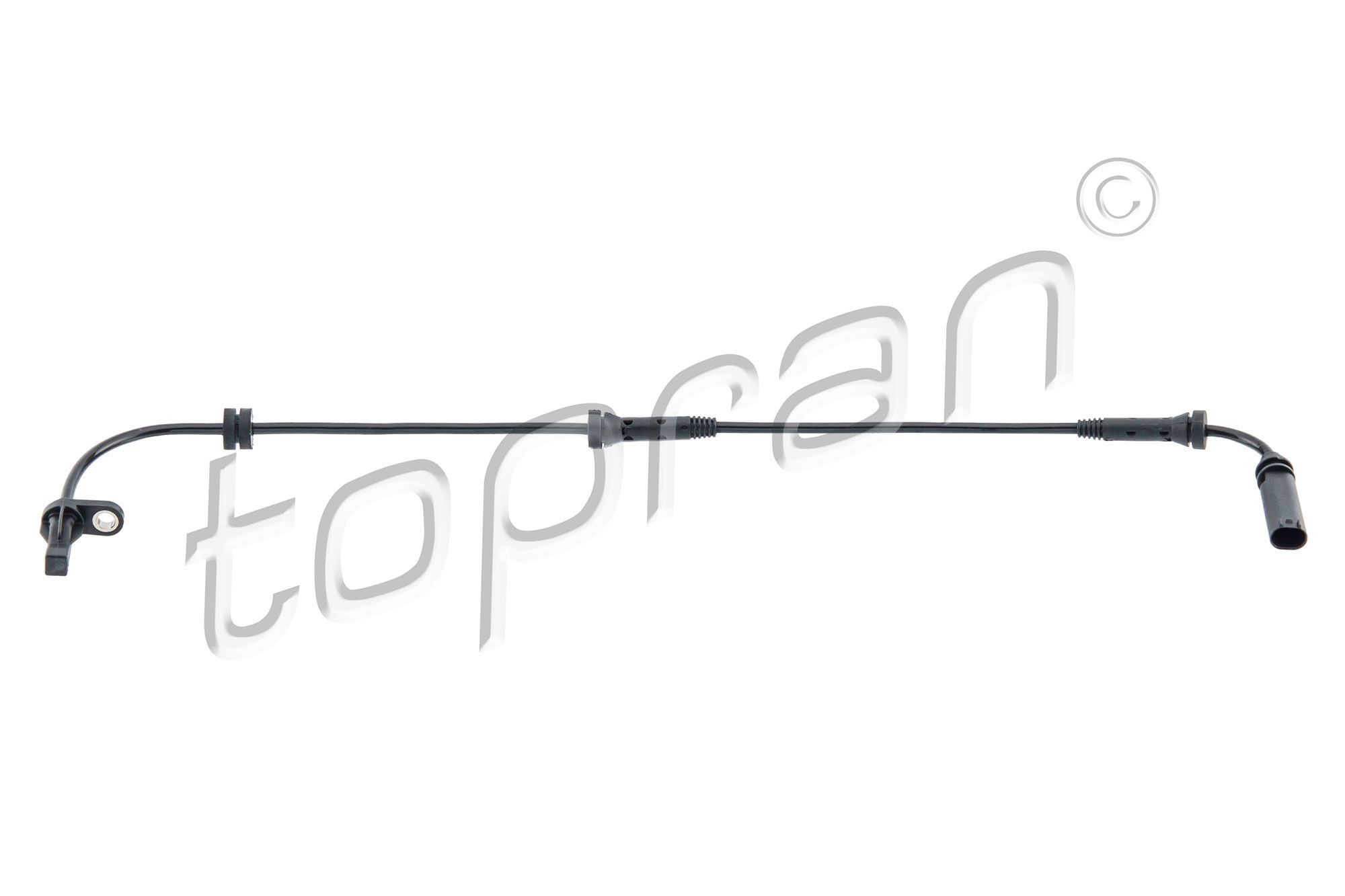 TOPRAN 502 991 ABS sensor Front Axle Left, Front Axle Right, with cable, for vehicles with ABS, 608mm