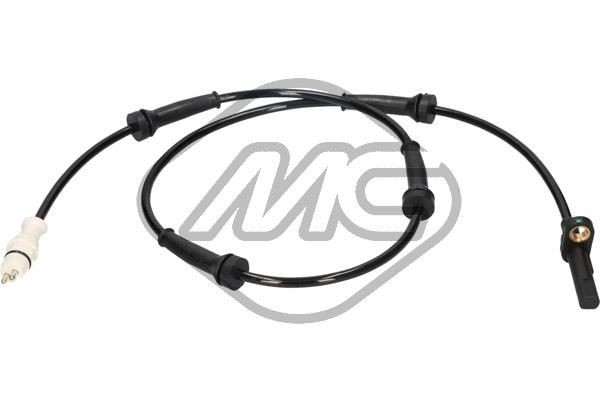 Metalcaucho 50209 ABS sensor Rear Axle, Active sensor, 2-pin connector, 845mm, 844, 920mm, white, black, Plastic