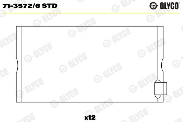 GLYCO 71-3572/6 STD Pleuellager für MERCEDES-BENZ LP LKW in Original Qualität