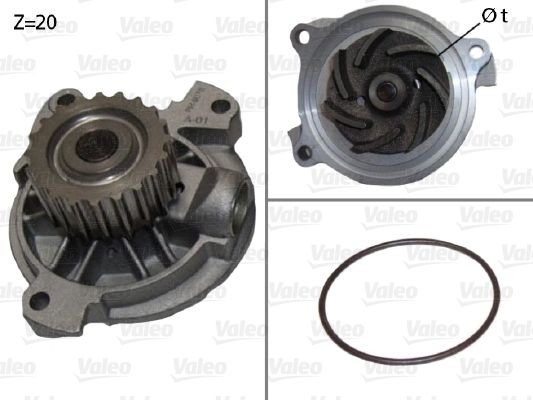 VALEO Number of Teeth: 20, with gaskets/seals, without lid Water pumps 506920 buy
