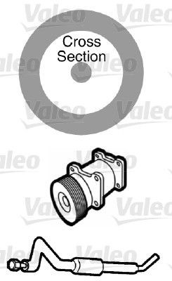 Original 509750 VALEO Coolant pipe AUDI