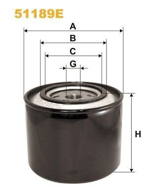 WIX FILTERS 3/4-16 UNF, Spin-on Filter Inner Diameter 2: 72,5, 63mm, Ø: 109,5mm, Height: 97mm Oil filters 51189E buy