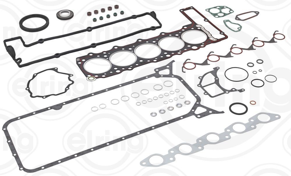 ELRING 071.110 Full Gasket Set, engine with valve cover gasket, with valve stem seals, with crankshaft seal