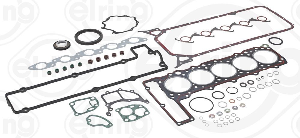 ELRING 111.670 Full Gasket Set, engine with valve cover gasket, with valve stem seals, with crankshaft seal
