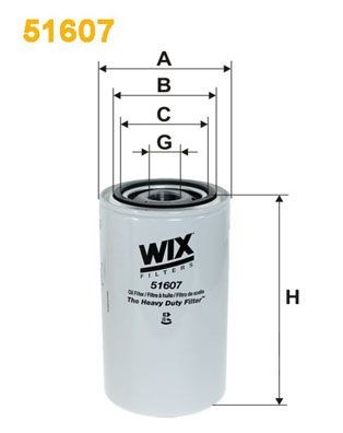 WIX FILTERS 51607 Oil filter CBU1124