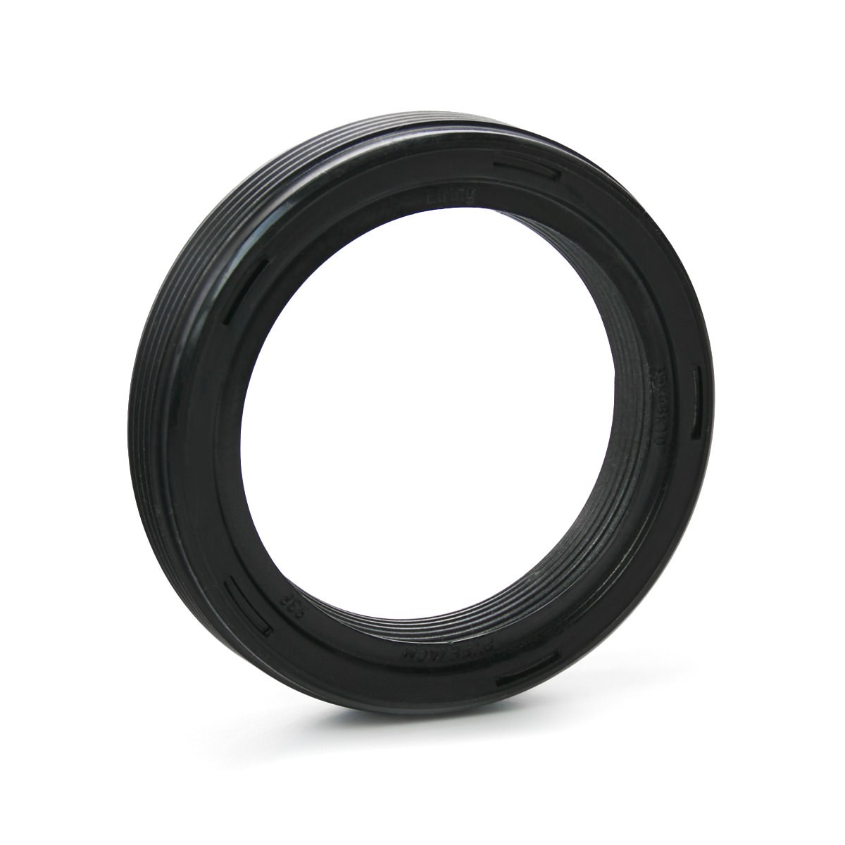 ELRING 155.560 Crankshaft seal with mounting sleeve, PTFE (polytetrafluoroethylene)/ACM (polyacrylate rubber)