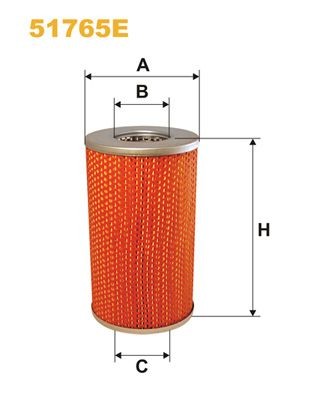 WIX FILTERS 51765E Oil filter A 001 184 72 25