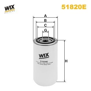 WIX FILTERS 51820E Oil filter 747476