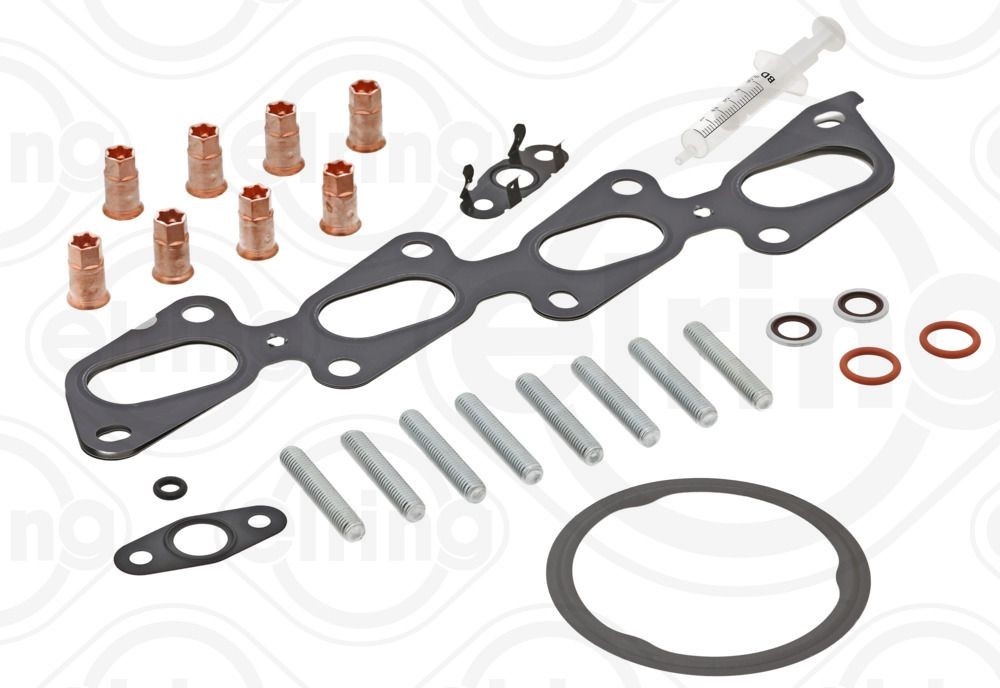 55565353 ELRING 521100 Mounting kit, exhaust system Opel Astra J Saloon 1.4 Turbo 120 hp Petrol 2013 price