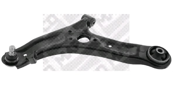 MAPCO 52212 Suspension arm with ball joint, with rubber mount, Front Axle Left, Lower, Control Arm, Sheet Steel