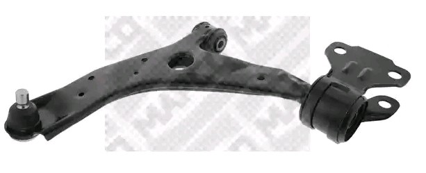 MAPCO 52571 Suspension arm with ball joint, with rubber mount, Front Axle Left, Lower, Control Arm, Sheet Steel