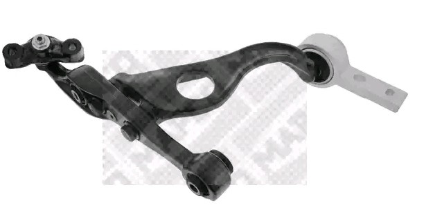 MAPCO 52576 Suspension arm with holder, with ball joint, with rubber mount, Front Axle Left, Lower, Control Arm, Cast Steel