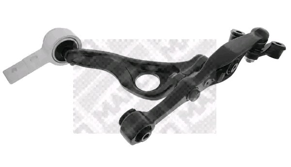 MAPCO 52576 Suspension control arm with holder, with ball joint, with rubber mount, Front Axle Left, Lower, Control Arm, Cast Steel