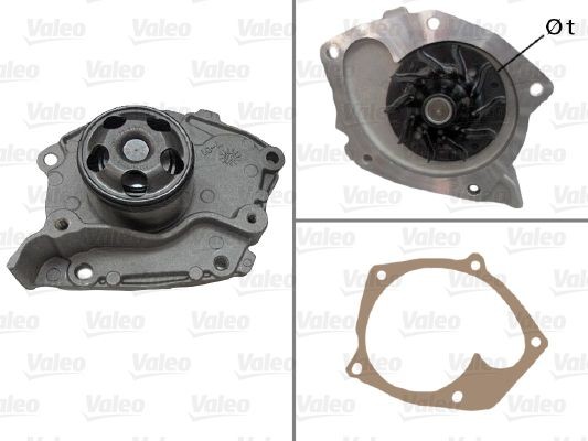 VALEO without belt pulley, with gaskets/seals, without lid Water pumps 526001 buy