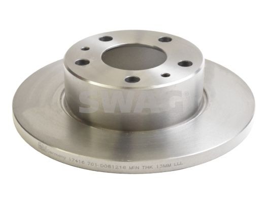 SWAG 53 91 7416 Brake disc Rear Axle, 276x16mm, 5x118, solid, Coated