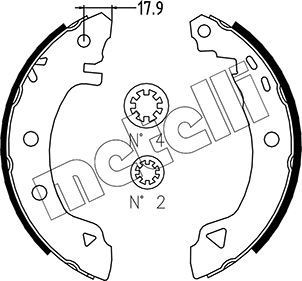 METELLI 203,2 x 39 mm, with accessories Width: 39mm Brake Shoes 53-0001 buy