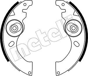 S799 METELLI 180,0 x 32 mm, with automatic adjustment Width: 32mm Brake Shoes 53-0054 buy