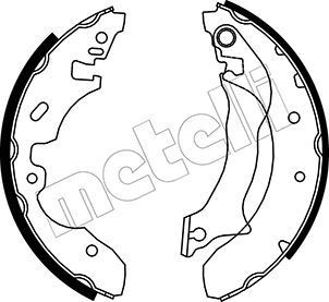 METELLI 53-0130 Brake shoes FORD MONDEO 2007 in original quality